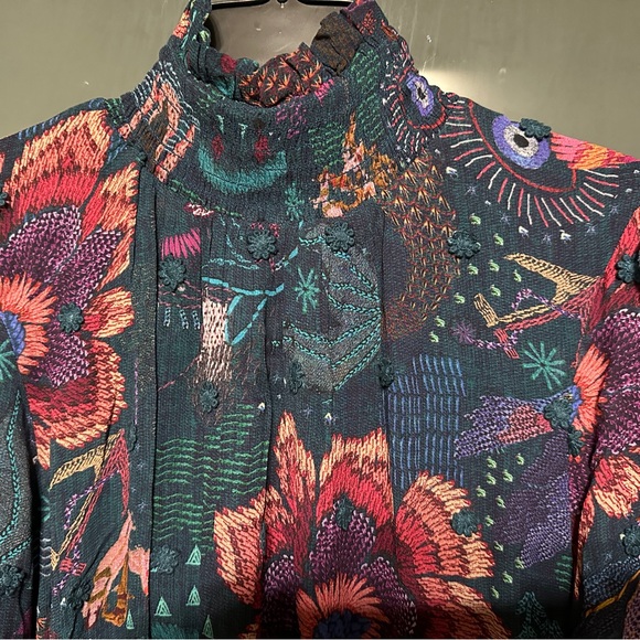 NWT farm Rio teal river creatures mini dress - Picture 5 of 7